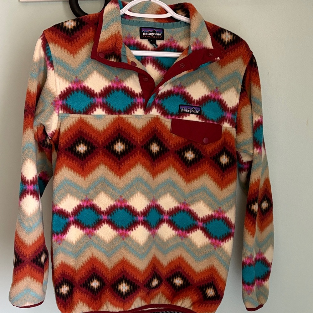 Patagonia Men’s Zip-Up Fleece - Teal, Rust, Cream, Pink